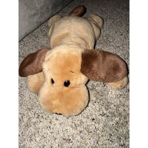 Ty Beanie Buddy " BONES" The Brown Floppy Ears Dog-Large 14", 2000 NEW With Tags